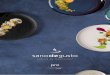 pro - Sanodegusto · Single or multicoloured dinnerware in natural or vivid shades and modish designs. Elegant white dinnerware for every cuisine. NAVY WHITE Dimensions 16 cm - 6,3”