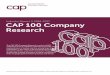 Industry Report // 2016-2017 CAP 100 Company Research...Industry Report // 2016-2017 CAP 100 Company Research The CAP 100 Company Research consists of 100 companies from 9 industries,