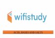 ACID BASES AND SALTS - WiFiStudy.com · Bases/ क्षार 3. Salts/ लवण. Indicators for Testing Acids and Bases An indicator is a ‘dye’ that changes colour when it