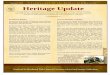Heritage Update summer 2010.pdf · resume in September. Have a great summer! Doug Adams - President Heritage Update To help keep you informed about current heritage news and events,