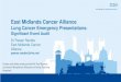 East Midlands Cancer Alliance ... East Midlands Cancer Alliance Lung Cancer Emergency Presentations:
