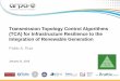 Transmission Topology Control Algorithms (TCA) for ... · ‣Developed tractable topology control algorithms using sensitivity-based heuristics and a reduced MIP formulation of the