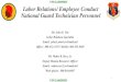 Labor Relations/ Employee Conduct National Guard ... ... Labor Relations/ Employee Conduct National