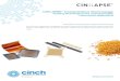 CIN::APSE Compression Technology · 2018-11-13 · elusecomcinch CIN::APSE® Compression Technology Enabling technology for the most demanding interconnect applications Innovative