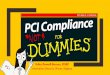 PCI Compliance - Amazon Web Services...You have a modicum of InfoSec, Tech and/or Network skillz You want useful Tips/Tools/Framework for achieving PCI compliance Or maybe you in Sales