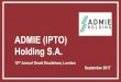 ADMIE (IPTO) Holding S.A.admieholding.gr/wp-content/uploads/2017/10/ADMIE-Event-Presentat… · This Presentation also contains certain financial information primarily focused at