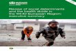 Review of social determinants and the health divide in the ...€¦ · 1 Executive summary 3 Areas for action – emphasizing priorities 4 New approaches 5 Taking action − do something,