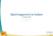 Digital Engagement via HubSpot - CS Forms pdfs/B4 (1) Meehan upda… · HubSpot. Solution Overview HubSpot is a marketing automation platform that includes: • Email automation (ROI,