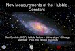 New Measurements of the Hubble Constant - TeVPA 2017all parameters simultaneously to propagate covariances This value is 3.4σ higher than Planck 66.9 ± 0.6 km/s/Mpc for ΛCDM with