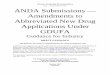 ANDA Submissions — Amendments to Abbreviated New Drug ...zy.yaozh.com/sda/UCM578371.pdf · Abbreviated New Drug Applications Under GDUFA Guidance for Industry . DRAFT GUIDANCE This
