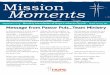 Mission Moments… · 919-554-8109 1 September 2019 I Monthly Newsletter of Hope Lutheran Church I Wake Forest, NC Moments Mission As the years go by in my life, one of the things