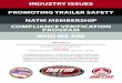 INDUSTRY ISSUES PROMOTING TRAILER SAFETY NATM … · NATM INDUSTRY ISSUES PROMOTING TRAILER SAFETY The National Association of Trailer Manufacturers (NATM) is the trade association