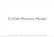 CUDA Memory Model - University of Birminghamdrg/cuda/week6.pdf · 2011-02-21 · G80 Implementation of CUDA Memories • Each thread can: • Read/write per-thread registers • Read/write