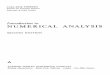 Introduction to Numerical Analysis · 2019-03-15 · Preface Numerical analysis is a science-computation is an art. The present text in numerical analysis was written primarily to