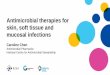 Antimicrobial therapies for skin, soft tissue and mucosal infections · • Topical antifungal creams are well tolerated, but require regular application for at least 2 weeks to be