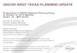 ONCOR WEST TEXAS PLANNING UPDATE...Upgrade Mason – Screwbean 138 kV Line Dec 2015 RTP Construct New Midessa South 138 kV Switching Station Nov 2015 Re-arrange connections for combustion