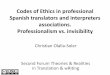 Codes of Ethics in professional Spanish translators and ...ddd.uab.cat/pub/presentacions/2012/199810/Olalla-Soler_TandR_2012.pdfCodes of Ethics in professional Spanish translators