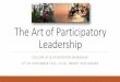 The Art of Participatory Leadershipaoplcroatia.weebly.com/uploads/3/0/3/3/30332471/... · "The Role of Participatory Leadership in Organisational Development / Human Resources“-