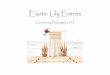 Exotic Lily Events · Boho Ghost Ceremony No installation available for Beach Location Includes Ghost Chairs x30 Peacock chair for signing Wicker Signing Table Potted Ornamental 