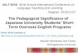 The Pedagogical Significance of - D-VECS2016/11/27  · 1 JALT 2016: 42nd Annual International Conference on Language Teaching and Learning Nagoya 2016/11/27 The Pedagogical Significance