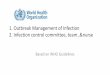 Outbreak Management of Infection€¦ · case management. 2. to review epidemiological data in order to identify the cause(s) of the outbreak 3. to increase public awareness of infection,
