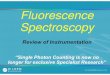 Fluorescence Spectroscopy - University of Birmingham · 2011-07-26 · - cathodo-luminescence • Enhancement by the introduction of heat - thermo-luminescence ... organics, inorganics,