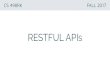 RESTFUL APIs · RESTFUL APIs. Designing Restful Apis ... PATCH Modify part of the state of this resource based on the given representation Verbs. COLLECTIONS ... Authentication. CHECKLIST: