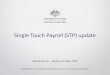 Single Touch Payroll (STP) update · service values accessed by employees and employers ... Single Touch Payroll: Small Business Pilot UNCLASSIFIED – Single Touch Payroll – ABSIA