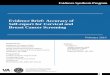 Evidence Brief: Accuracy of Self-report for Cervical and ... · Evidence Brief: Self-report for Cervical and Breast Cancer Screening Evidence Synthesis Program. 3. EVIDENCE BRIEF