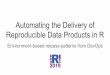 Automating the Delivery of Reproducible Data Products in Ruser2019.r-project.org/static/pres/t250411.pdf · Git Branching Strategies: Beyond the master branch Master (production)