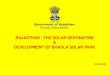 Government of Rajasthan Energy Department - Pronto Marketing · Gujarat Madhya Pradesh Maharashtra Punjab Haryana 5.72 5.71 5.67 5.65 5.25 5.25 Rajasthan Highest solar irradiation