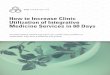 How to Increase Clinic Utilization of Integrative Medicine Services … · 2016-02-05 · Center for Complementary and Alterna-tive Medicine (NCCAM), 40% of the U.S. population spent