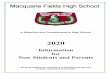 Information for New Students and Parents · The first Principal was Mr Don Harwin and his Deputy was Mr Mike Wilson. Mr Harwin began in 1981 with about fourteen staff members and
