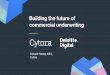 Building the future of commercial underwriting€¦ · The future of underwriting: 1.Maximise productivity 2.Maximise risk diﬀerentiation 3.Maximise consistency A changing landscape