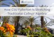 How CSU Fullerton Is Stretching Traditional College Algebra€¦ · Strands of Mathematical Proficiency • Conceptual Understanding – comprehension of mathematical concepts, operations,