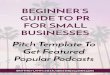 Beginner's Guide To PR For Small Businesses-Pitch Template · Hi! My name is Bri!ney. I help entrepreneurs and small business owners get noticed online through strategic public relations