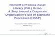 NAVAIR's Process Asset Library (PAL) Demo, A Step toward a ...ndiastorage.blob.core.usgovcloudapi.net/...build a Process Asset Library (PAL) demonstration to collect and share the