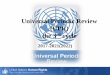 Universal Periodic Review (UPR) the 3 cycle...UNIVERSAL PERIODIC REVIEW: CYCLE OF THE UPR National process Review in the UPR WG Post session written views Consideration and adoption