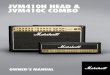 JVM410H HEAD & JVM410C COMBO · 9. Turn the volumes up to your preferred level and your amplifier is ready to play. PLEASE READ THIS MANUAL CAREFULLY BEFORE PLUGGING IN. FOLLOW ALL