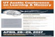 UT Austin Conference on Learning & Memoryclm.utexas.edu/conference/wp-content/uploads/2014/10/CLM_flyer_V2-revised.pdfFOR MORE INFORMATION AND TO REGISTER VISIT clm.utexas.edu/conference
