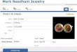 Mark Needham Jewelry · Cufflinks GI 7/18/2008 Creation Info Created: Jewel Source: Jewel Cost Price 7/18/2008 $60.00 Resin & Glass Cufflinks Time: Basis: Stock Number 430CL Date