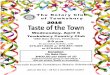 Rotary Clu 2016 Taste of the Town Wednesday, April 6 ......Taste of the Town Wednesday, April 6 Tewksbury Country Club 1880 Main Street, Tewksbury 6-9 p.m. To purchase tickets, call: