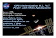 1 GPS Modernization, U.S. PNT Policy, and NASA Applications · 2012-02-18 · 1 James J. Miller Senior GPS Technologist NASA Space Communications United Nations / China / European
