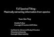 Maximally extracting information from spectra Full Spectral Fitting · 2019-02-27 · ∼exp(Ndim) Ndim