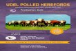 UDEL POLLED HEREFORDS · 2015-06-11 · Viewing prior to Sale by appointment Viewing from 10 am on morning of Sale Sale under cover at 12.30 sharp on Sat 4 July 2015 Coole, Campile,