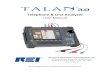 Telephone & Line Analyzer - Research Electronics International4 Telephone & Line Analyzer User Manual This document is intended to provide guidance and instruction on using the TALAN