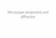 Microscope components and diffractionjokr7175/docs/Lesson 6.pdf · Microscope components and diffraction • Last class • Imaging • Absorption • Reflection • This class •