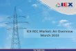 IEX REC Market: An Overview March 2019 · As on 2thAs on 10 Sept’14 As on : th thNov’14 July 2014 14Aug’14-10 -14 Accredited Capacity : As on 125,112 th thDec’14 MWFeb’15