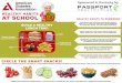 HEALTHY HABITS AT SCHOOL - Passport · build a healthy lunch tray: kids should have fruits and vegetables at school every day. a variety of vegetables are recommended, including red,