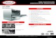 UC-65e - CMA Dishmachines€¦ · Summary Specifications: UC-65e Specified unit will be a CMA model UC65e-M2 undercounter high temperature sanitizing dishmachine with built-in booster